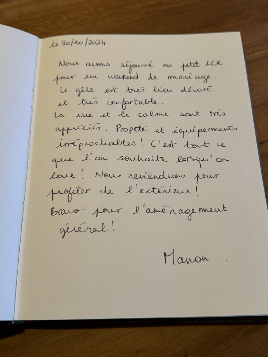 Avis sur notre Livre d’Or (1)